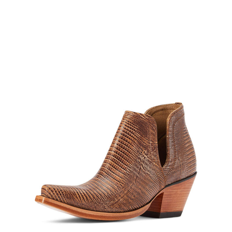 Ariat Dixon Ladies Western Boot - Brown Lizard