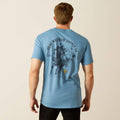 Ariat Blazin Saddle Mens Tee - Coronet Blue