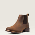 Ariat Booker Ultra Round Toe Mens Western Boot - Distressed Brown