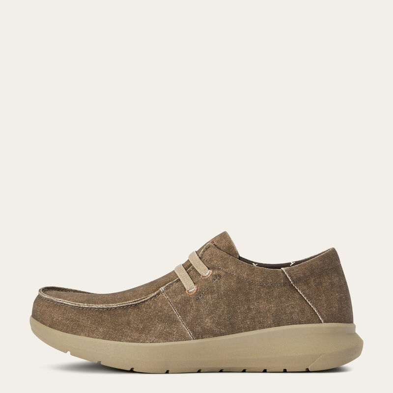 Ariat Hilo Mens Casual Shoe   - Brown Canvas