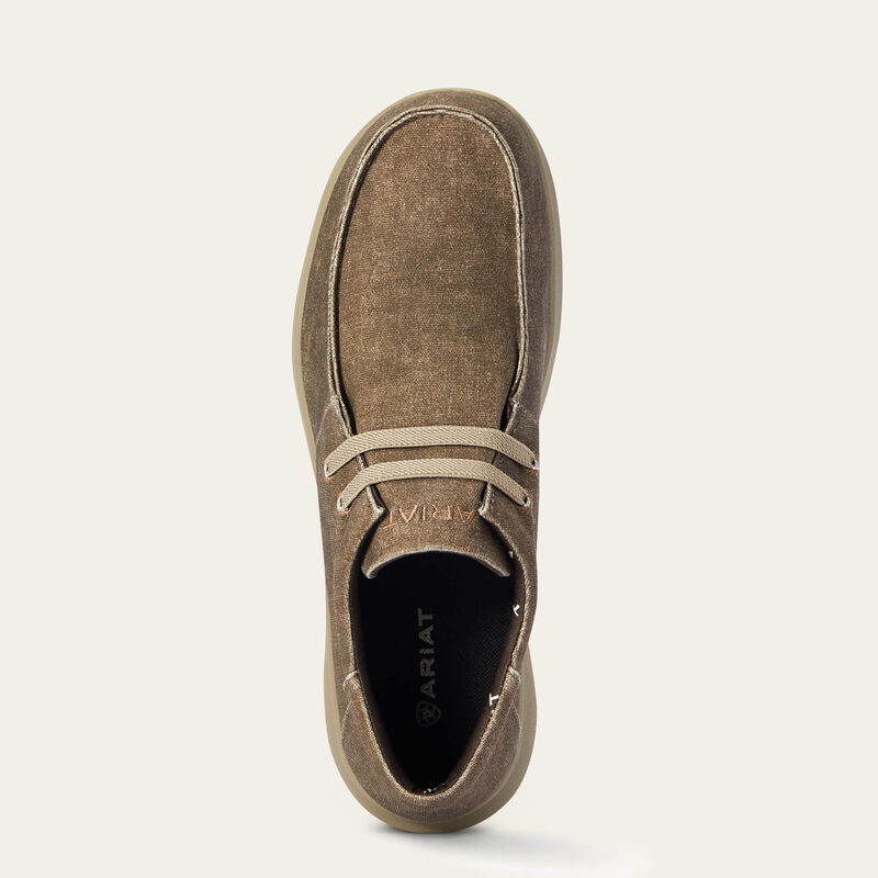 Ariat Hilo Mens Casual Shoe   - Brown Canvas