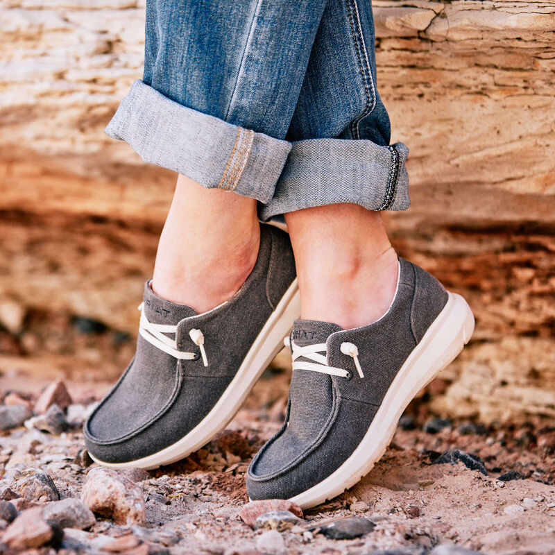 Ariat Hilo Ladies Casual Shoe - Washed Black