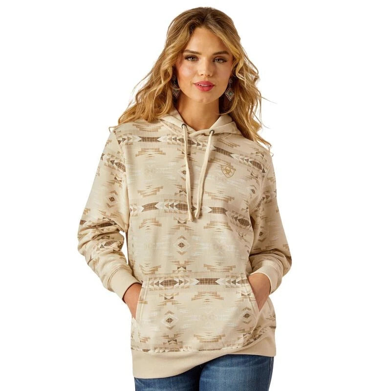 Ariat Ladies Logo Hoodie - Sandstone