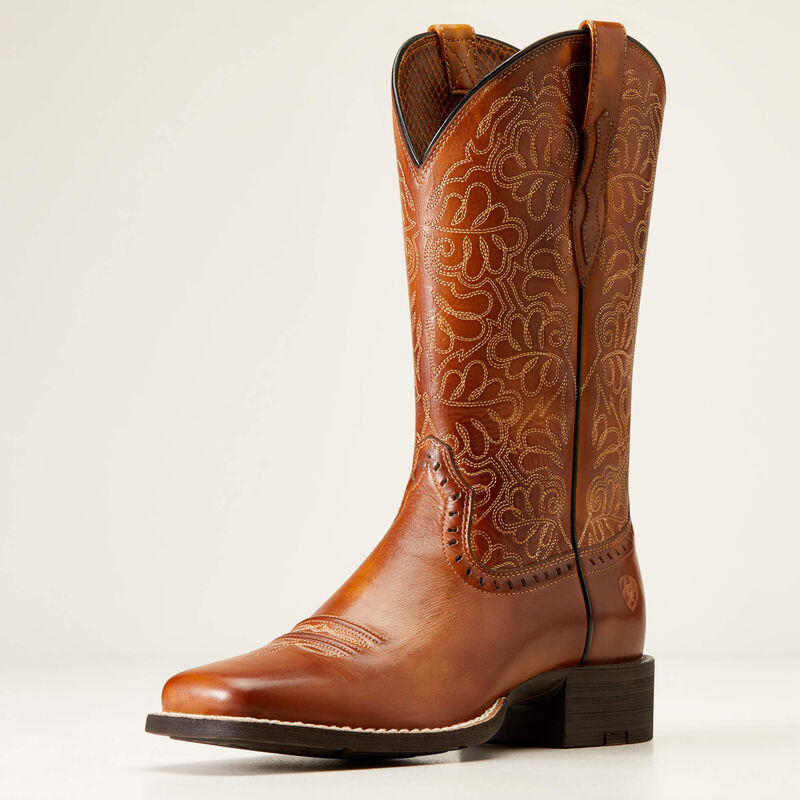 Ariat Round Up Remuda Ladies Western Boot - Naturally Rich