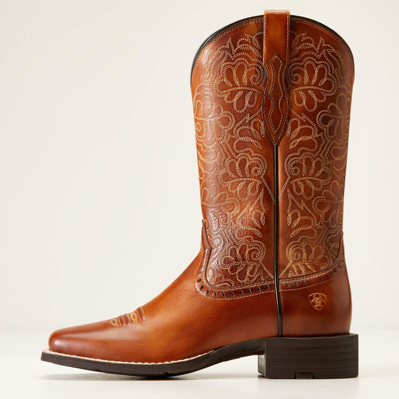 Ariat Round Up Remuda Ladies Western Boot - Naturally Rich