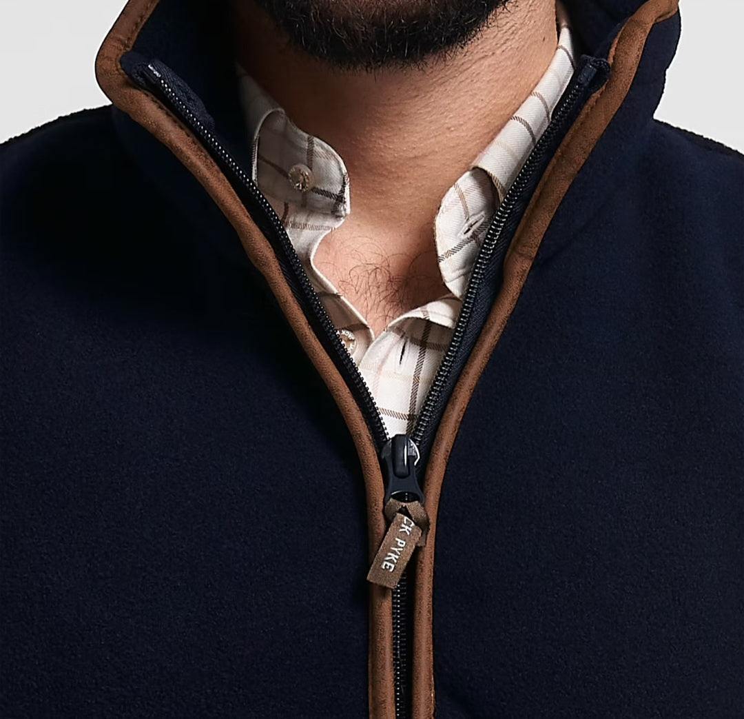 Jack Pyke Mens Country Fleece Gilet - Navy