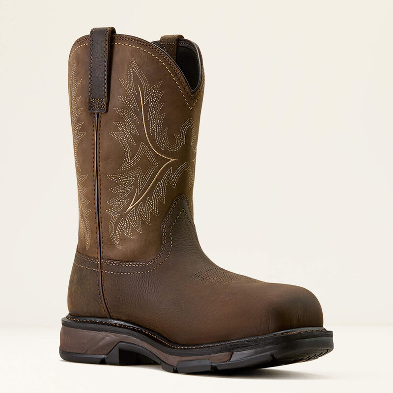Ariat Workhog Safety H20 Carbon Toe Western Toe - Mocha