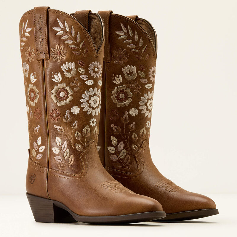 Heritage Meadow R Toe Ladies Western Boot - Toasty Tan