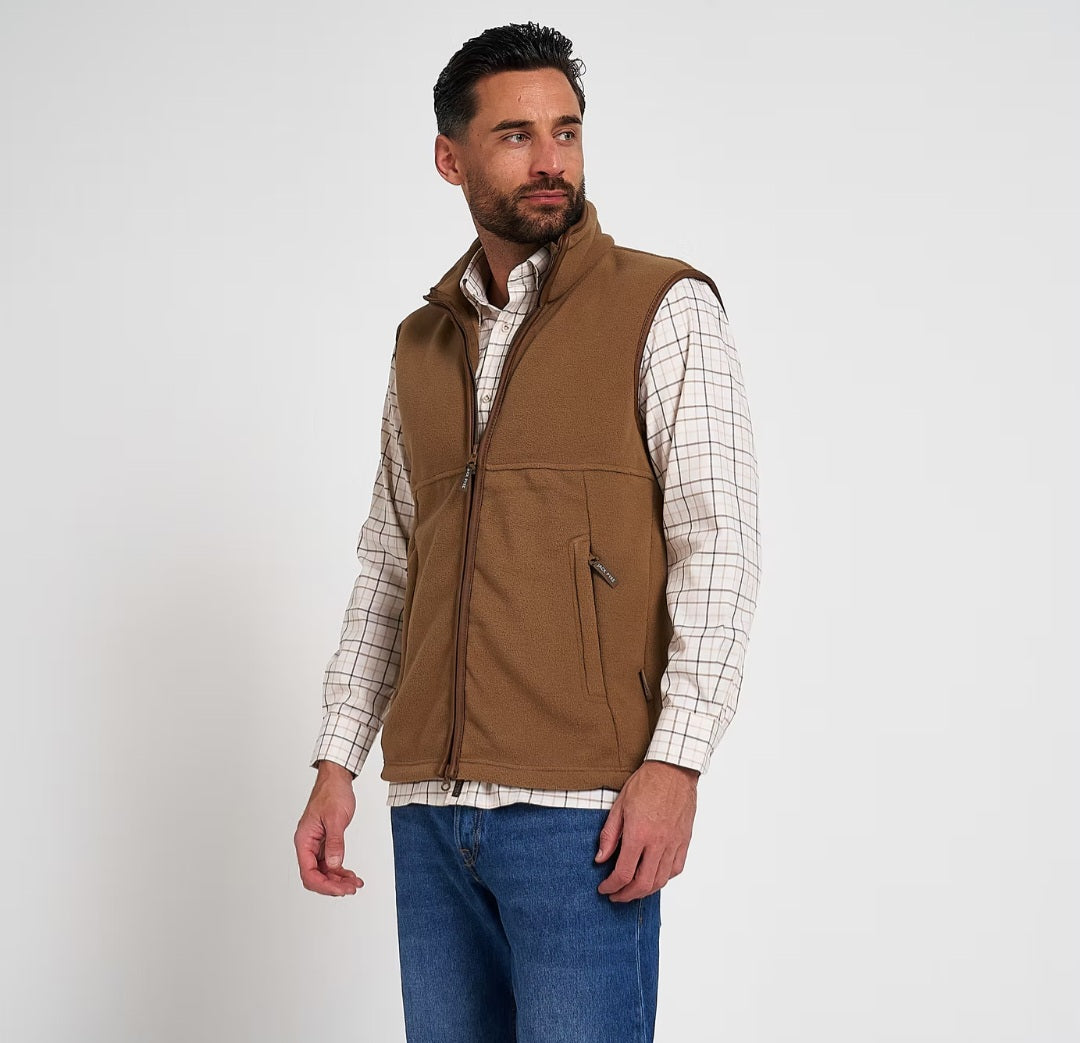 Jack Pyke Mens Country Fleece Gilet - Barley