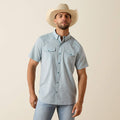 Ariat VentTEK Western Mens Snap Shirt - Blue Heather