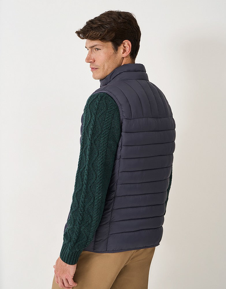 Crew Lowther Mens Gilet - Navy