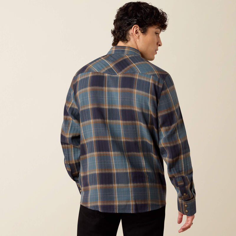 Ariat Retro Harbert Mens Western Shirt - Inkwell Plaid