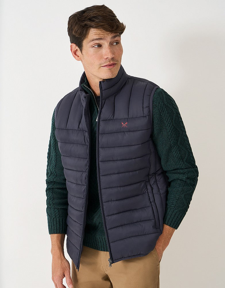Crew Lowther Mens Gilet - Navy