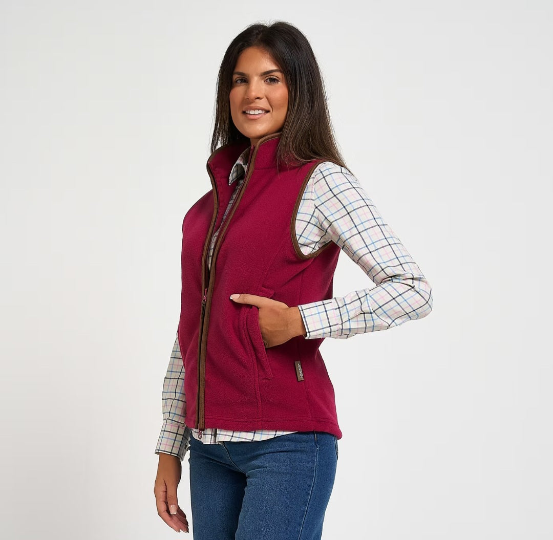 Jack Pyke Ladies Country Fleece Gilet - Roselle