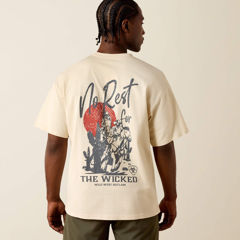 Ariat "The Wicked" Boxy Mens T Shirt - Sandshell