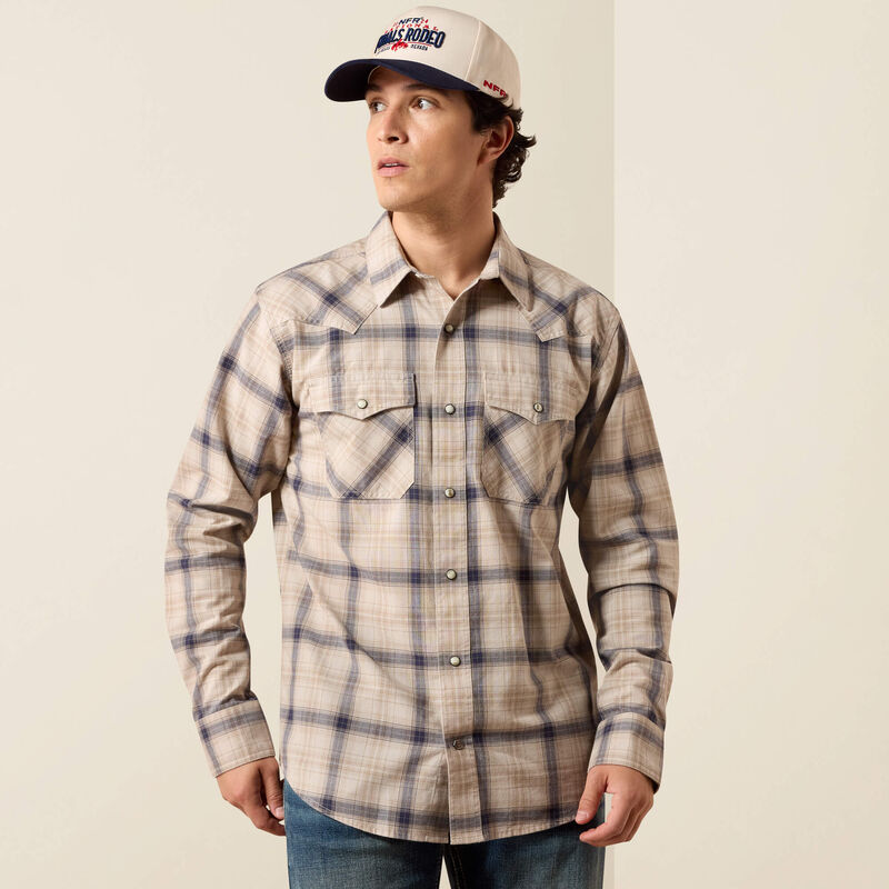 Ariat Retro Hudde Mens Western Shirt - Peyote Plaid