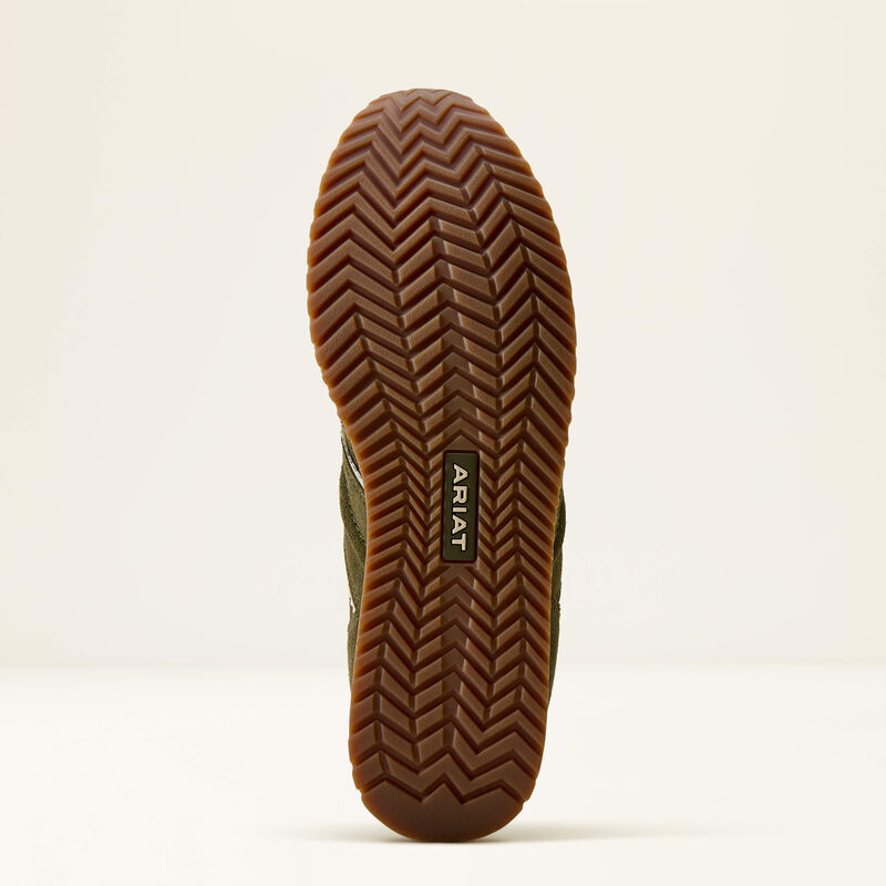 Ariat Ladies Ranch Runner Waterproof Trainer - Olive Night