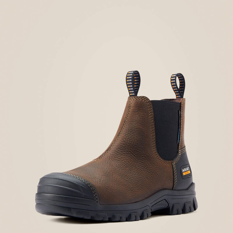 Ariat Treadfast Chelsea H20 Steel Toe Boot - Dark Brown