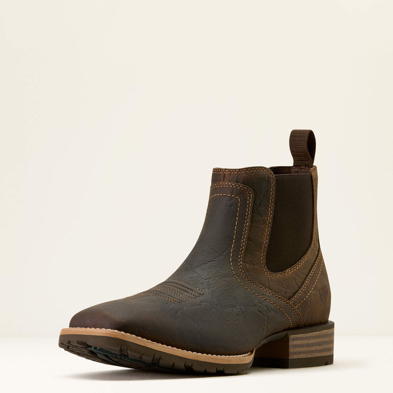 Ariat Hybrid Low Boy Wide Sq Toe Mens Western Boot - Elephant Print