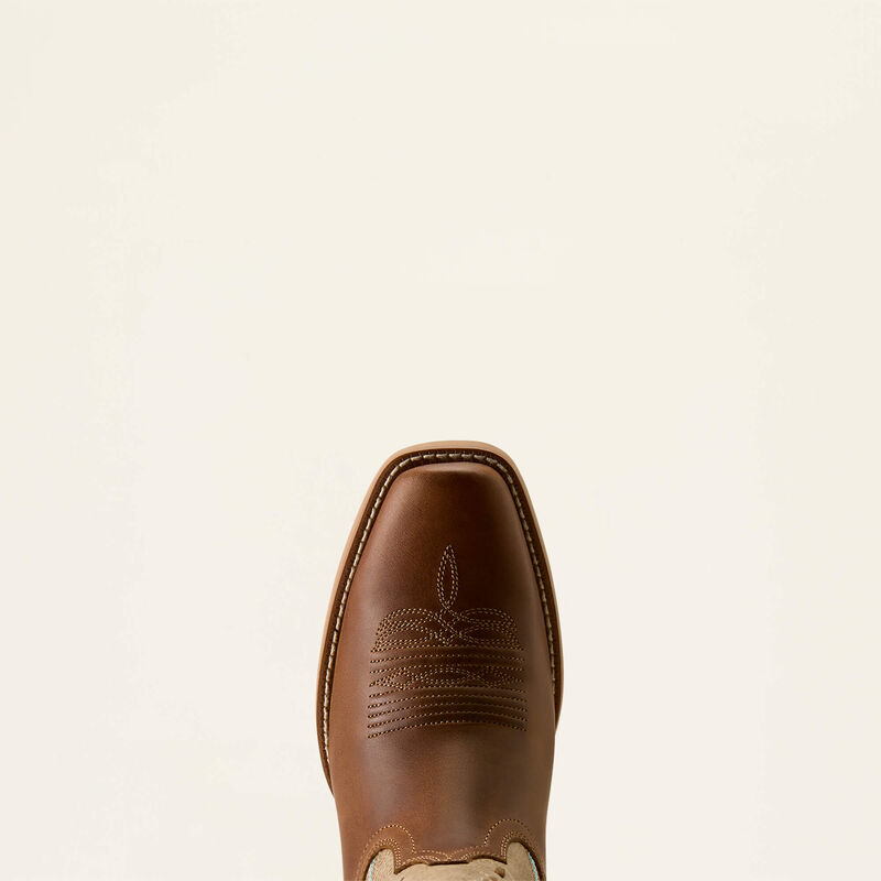 Ariat Lucera Narrow Cutter Toe Ladies Western Boot - Wheat Brown