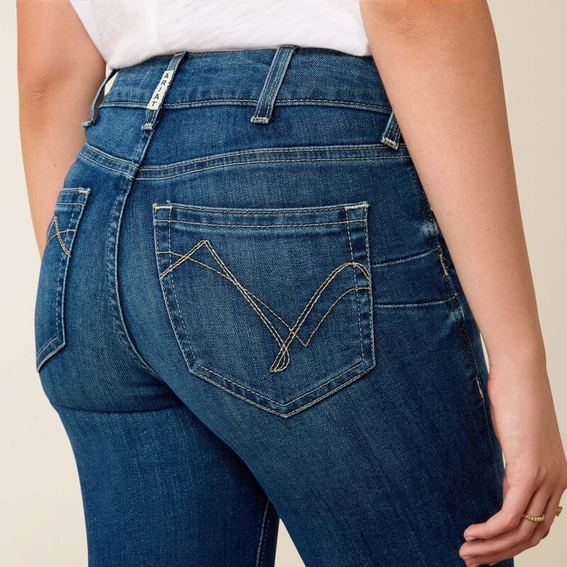 REAL Perfect Rise Abby Straight Leg Ladies Jeans - Mackenzie