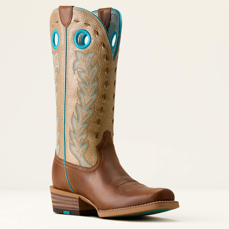 Ariat Lucera Narrow Cutter Toe Ladies Western Boot - Wheat Brown