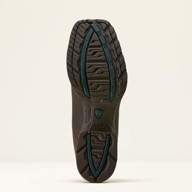 Ariat Hybrid Low Boy Wide Sq Toe Mens Western Boot - Elephant Print