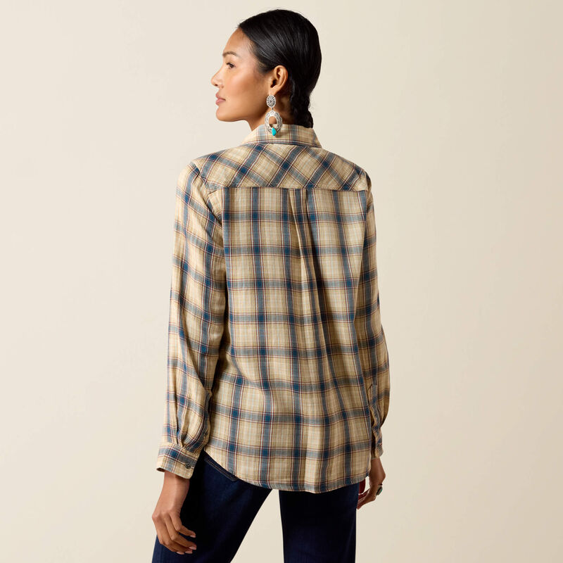 Ariat Ladies Billie Jean Western Shirt - Horzion Plaid