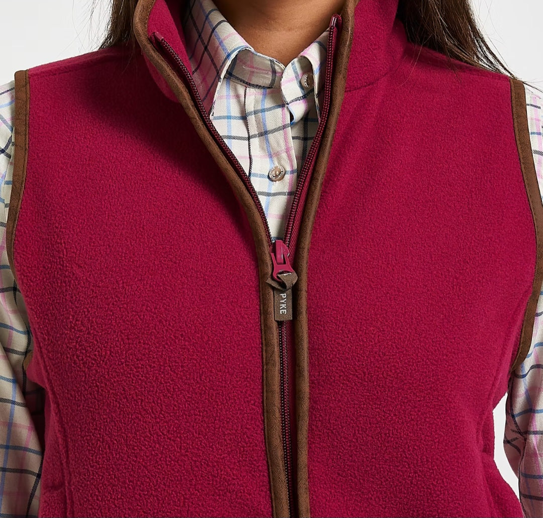 Jack Pyke Ladies Country Fleece Gilet - Roselle