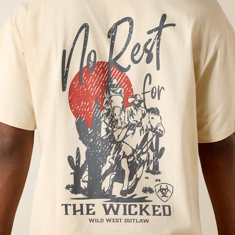 Ariat "The Wicked" Boxy Mens T Shirt - Sandshell