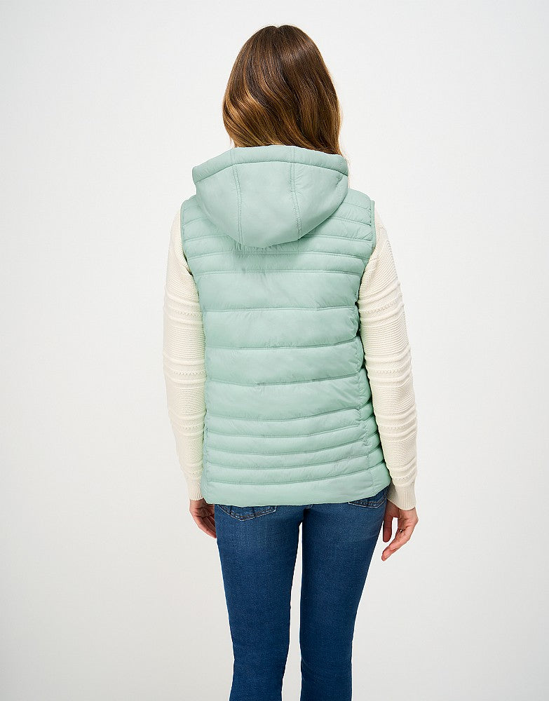 Crew Lightweight Padded Ladies Gilet - Dusty Aqua