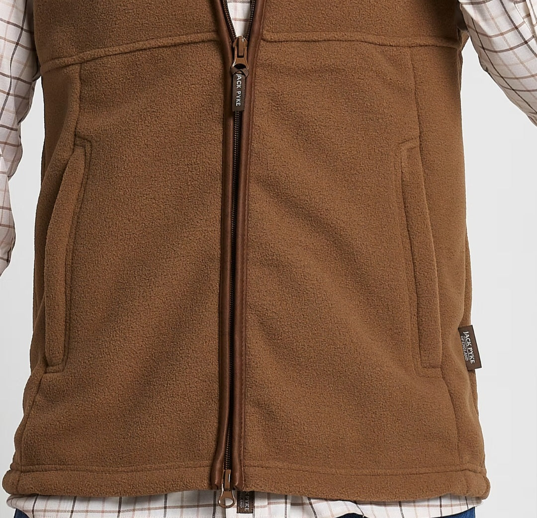 Jack Pyke Mens Country Fleece Gilet - Barley