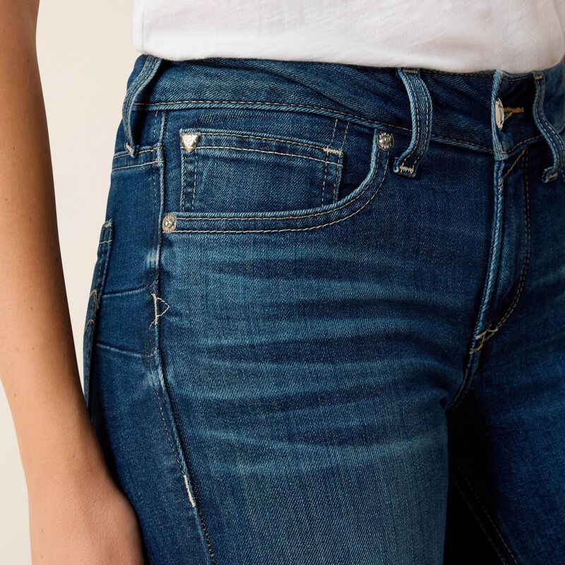 REAL Perfect Rise Abby Straight Leg Ladies Jeans - Mackenzie