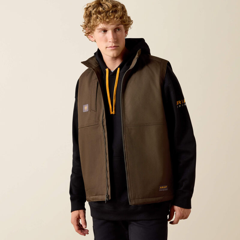 Ariat Mens Rebar Duracanvas Gilet - Wren