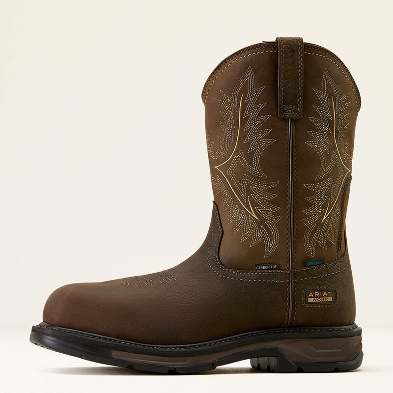 Ariat Workhog Safety H20 Carbon Toe Western Toe - Mocha