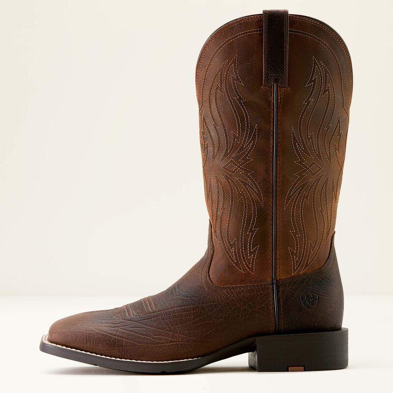 Ariat Sport Rustler Wide Sq Toe Mens Western Boot