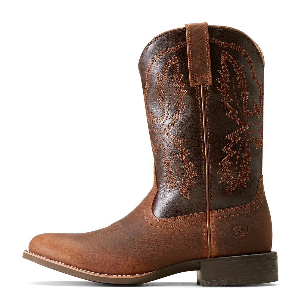 Ariat Sport Stratten Mens Western Boot - Sorrell Crunch