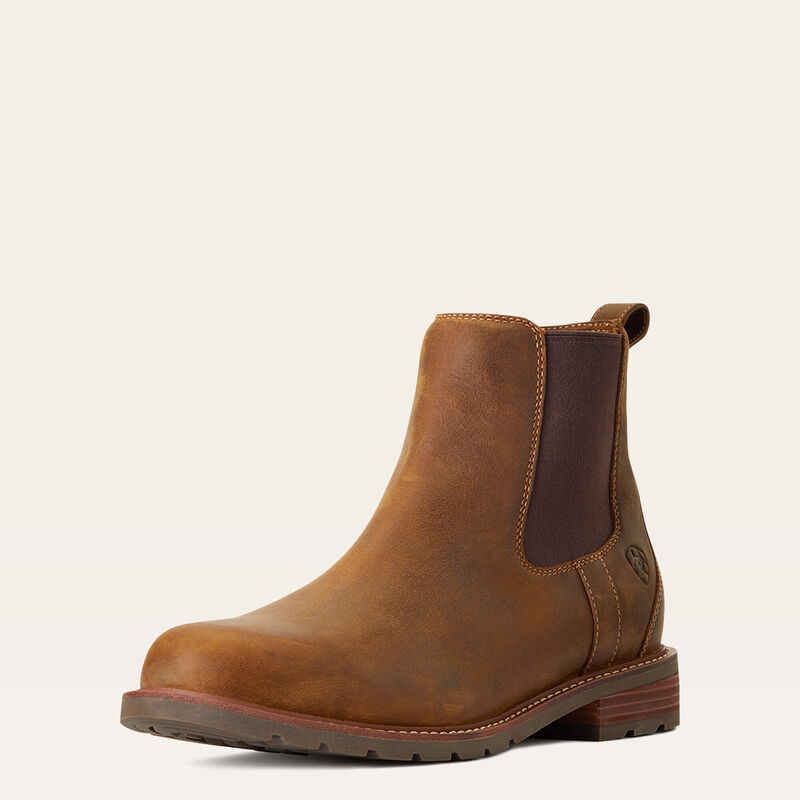 Ariat Wexford Waterproof Mens Chelsea Boot - Weathered Brown