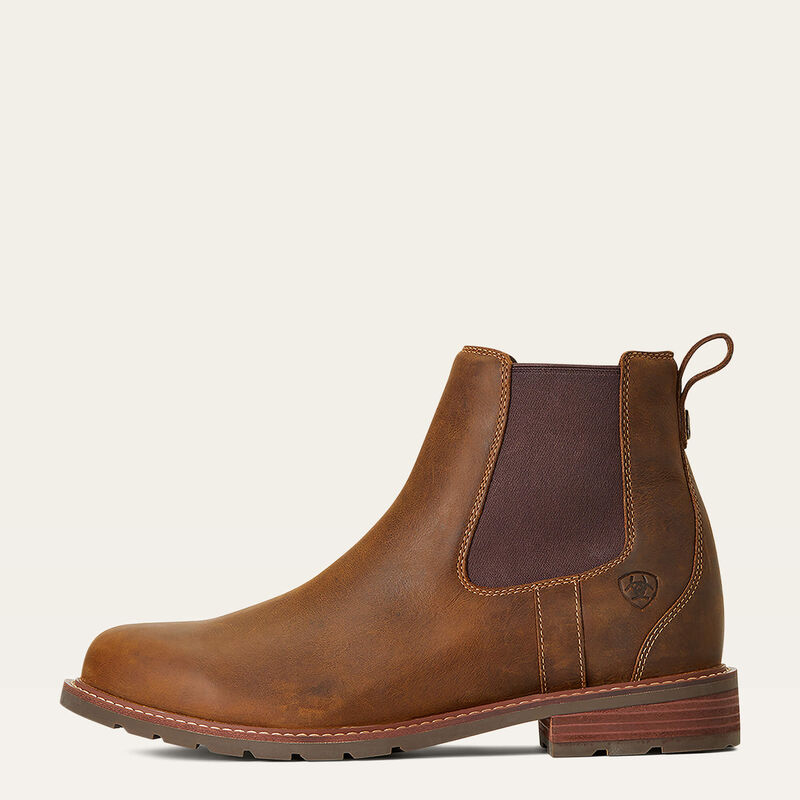 Ariat Wexford Waterproof Mens Chelsea Boot - Weathered Brown